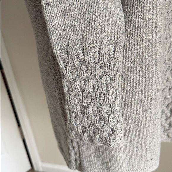 IrelandsEye Dublin Wool Cashmere Silk Cardigan Gray Women’s Made in Ireland Sz.S - Picture 6 of 12